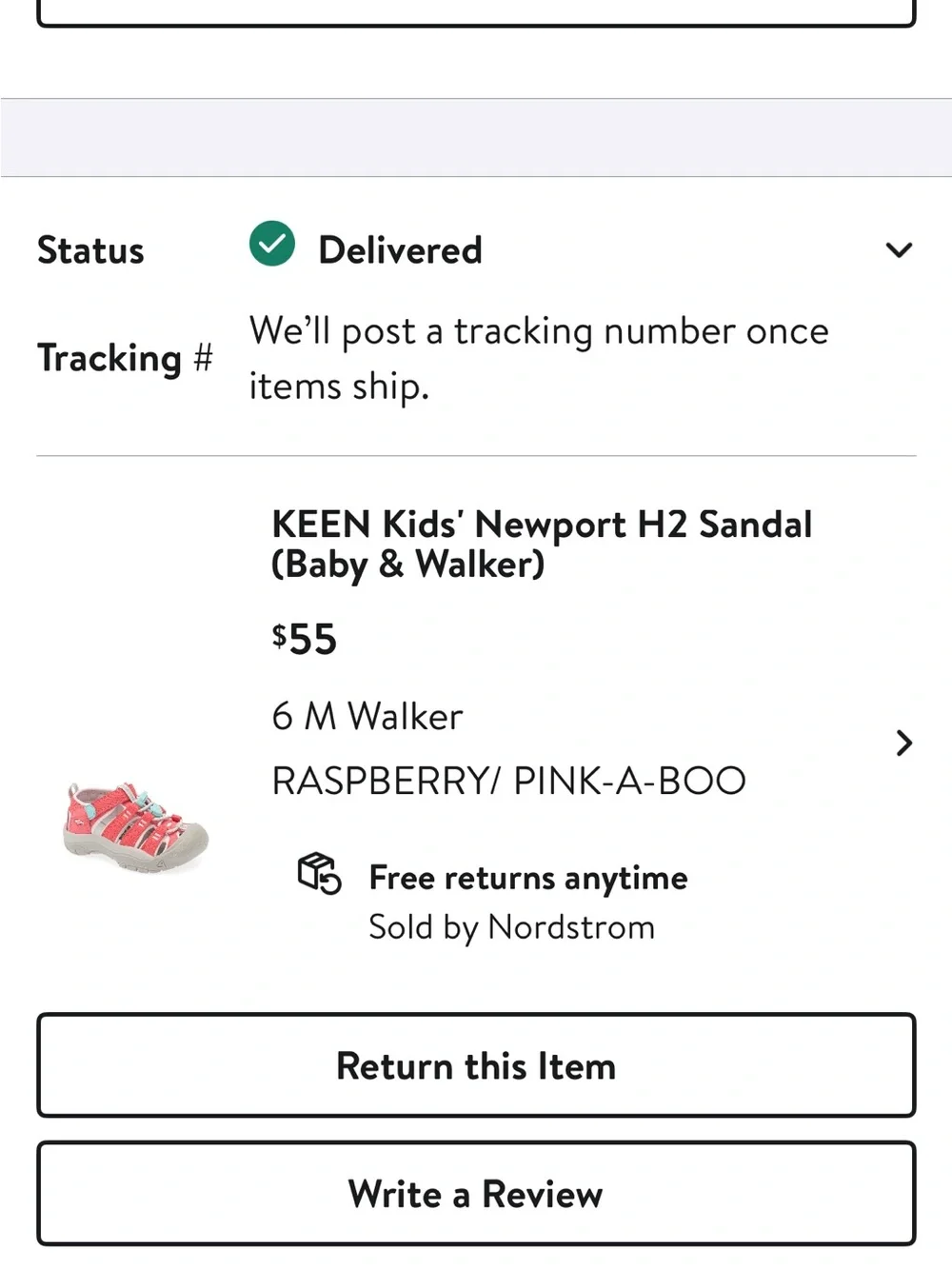 Kids Pink Outdoor Sandals